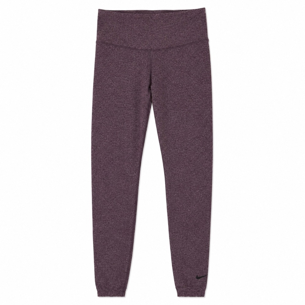 Nike Dri-FIT High Rise Training Leggings Burgundy Heather Medium Ankle